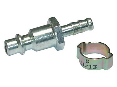 Mecafer Insert cannelé pour compresseur ø6 x 11 mm