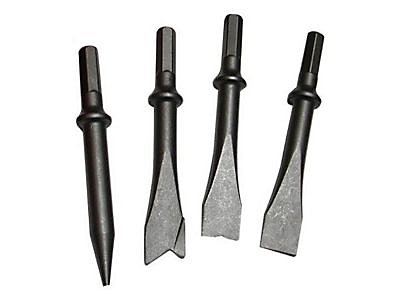 Mecafer Jeu de 4 burins à queue hexagonaux