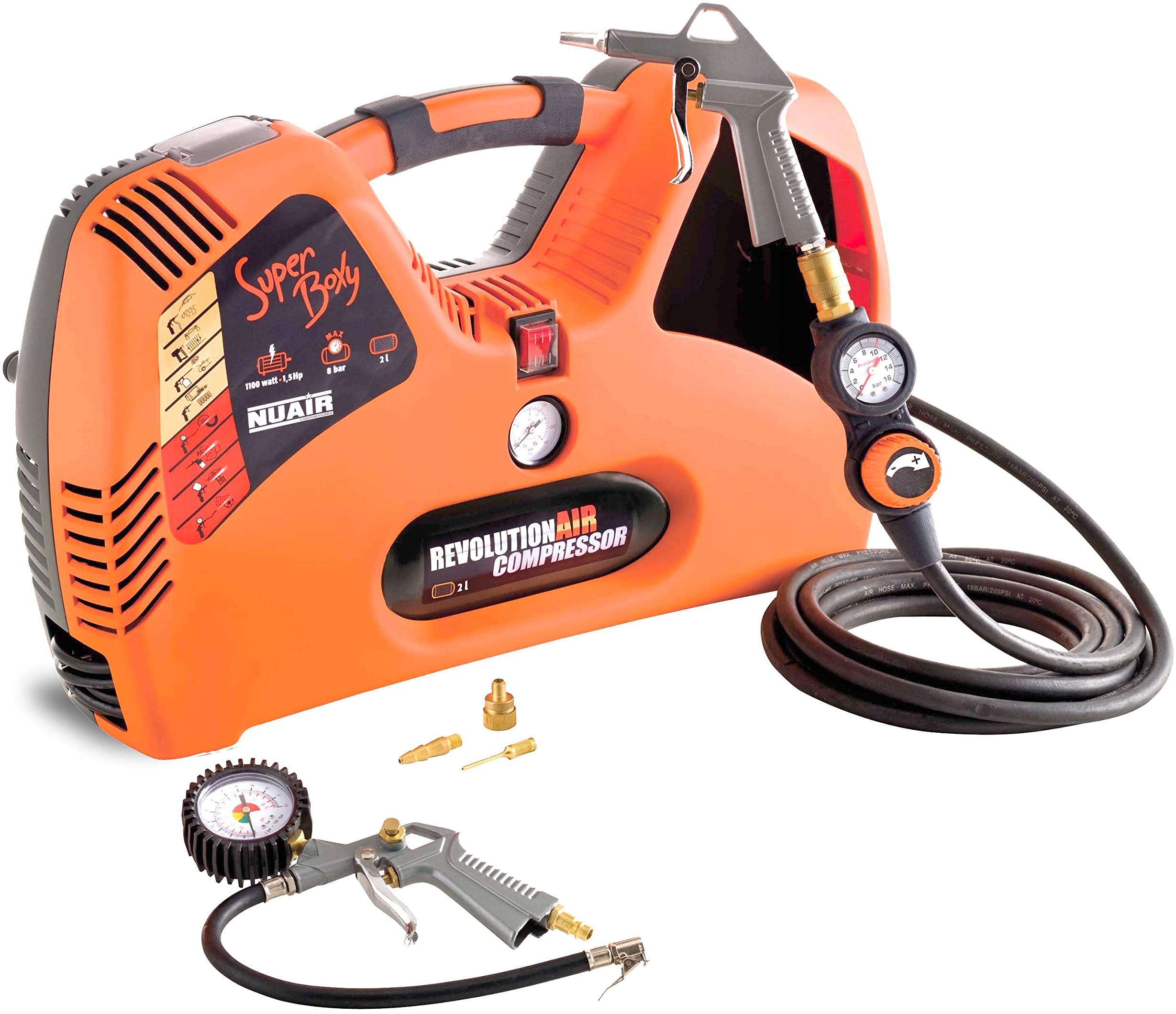 Mecafer Compresseur sans huile Superboxy 1,5HP