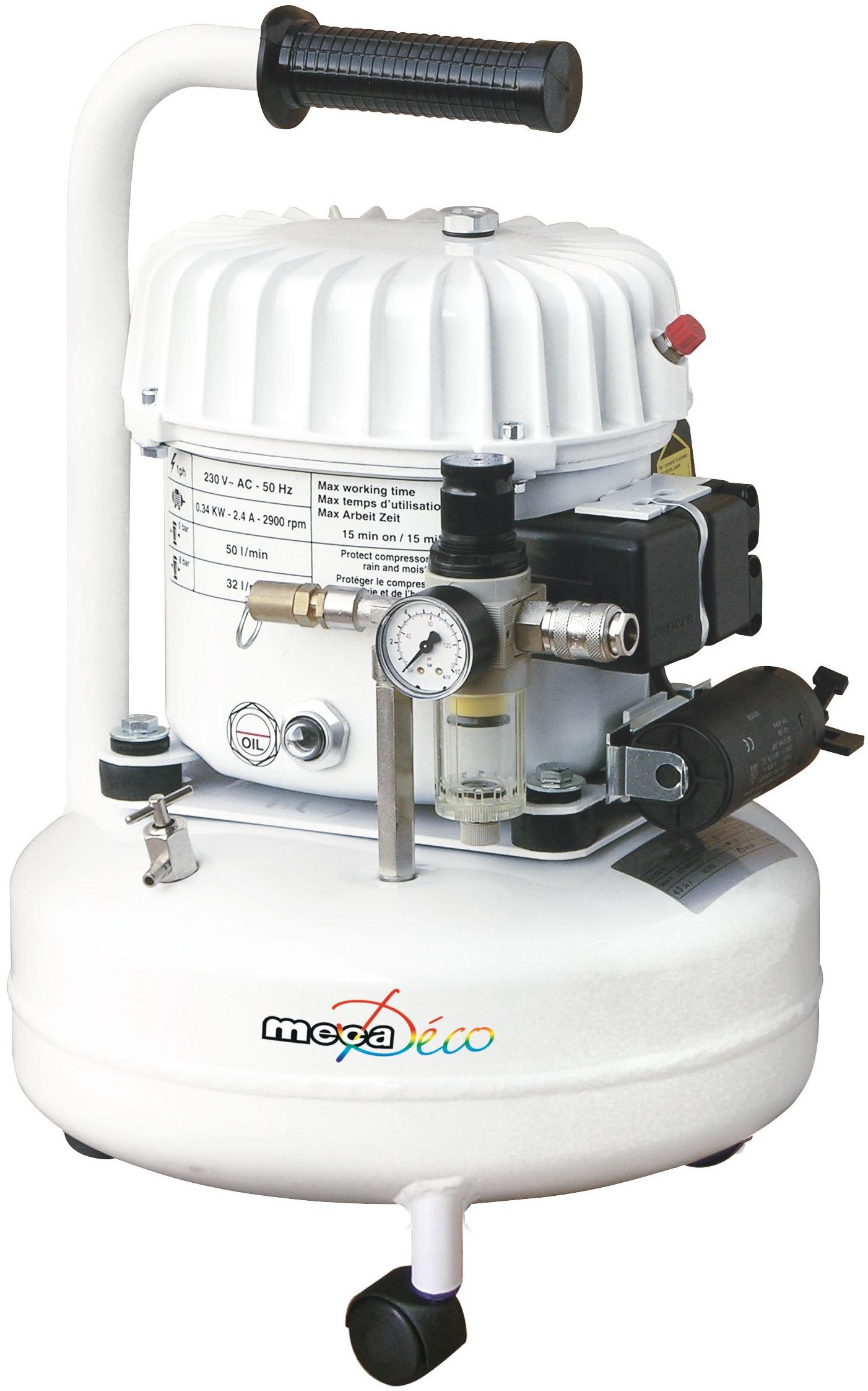 Mecafer Modèle du produit : Compresseur silencieux Mecafer 9L 0,5HP
