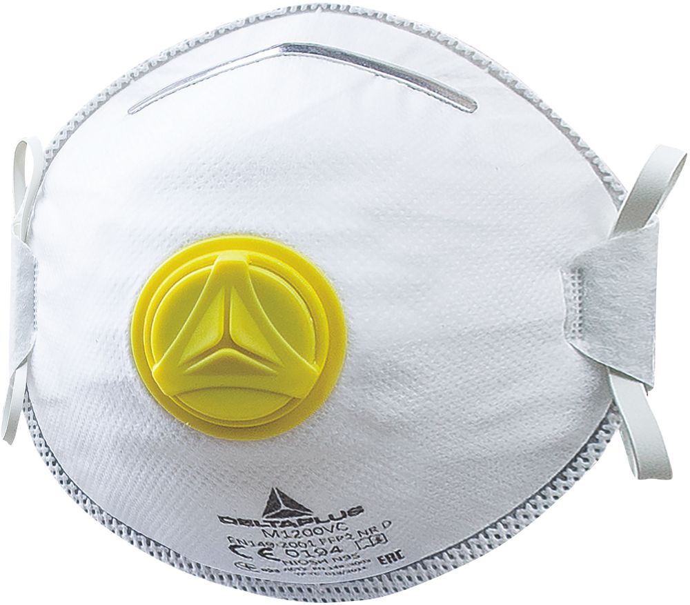 Delta Plus Masques moulés jetables P2 M1200VC, lot de 10