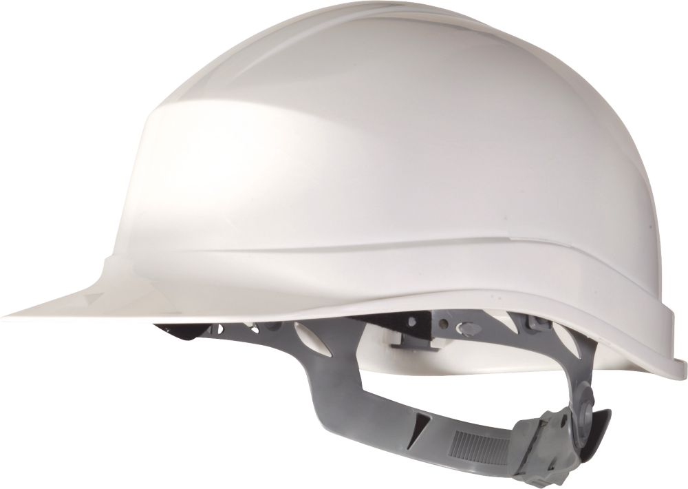 Delta Plus Casque de sécurité à cliquet coulissant essentiel Zircon I blanc