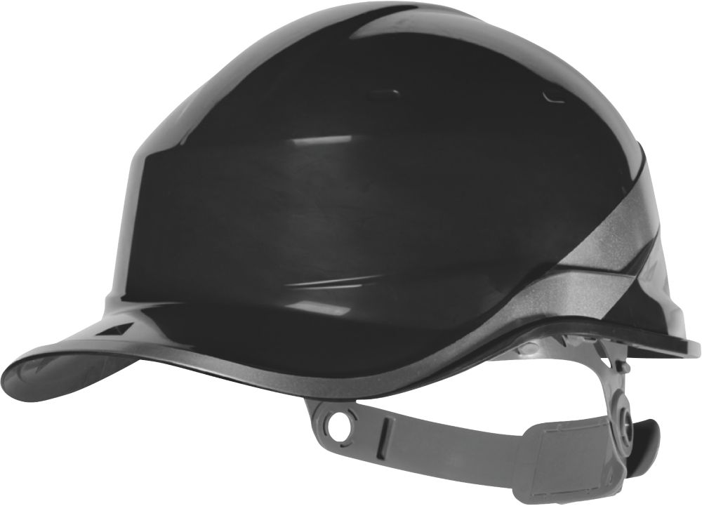Delta Plus Casque de sécurité à bouton-poussoir haut de gamme Diamond V noir