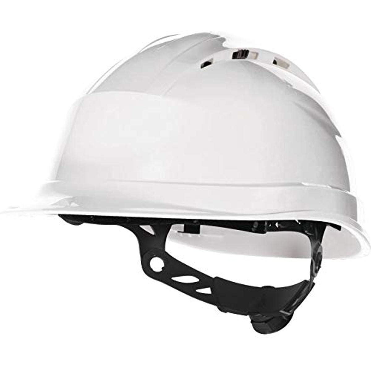 Delta Plus Casque de sécurité à cliquet à molette à rotor ventilé Quartz Up IV blanc