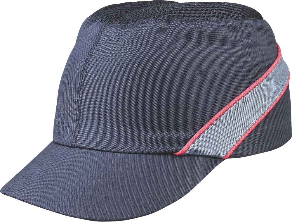 Delta Plus Casquette de sécurité antichoc à visière courte COLTAAINOSH noir / rouge