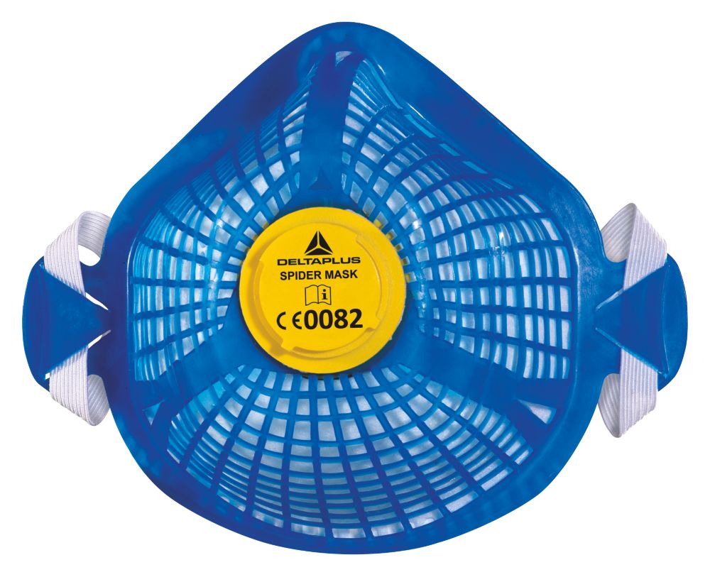 Delta Plus Masque antipoussière réutilisable Spider Mask avec 5 filtres P2