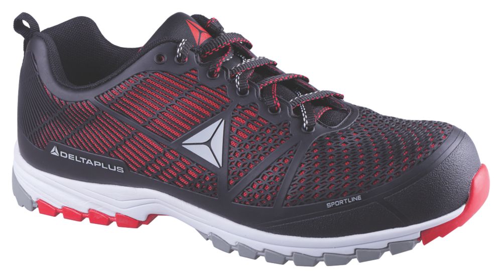 Delta Plus Baskets de sécurité S1 sans métal Sportline noires / rouges pointure 47