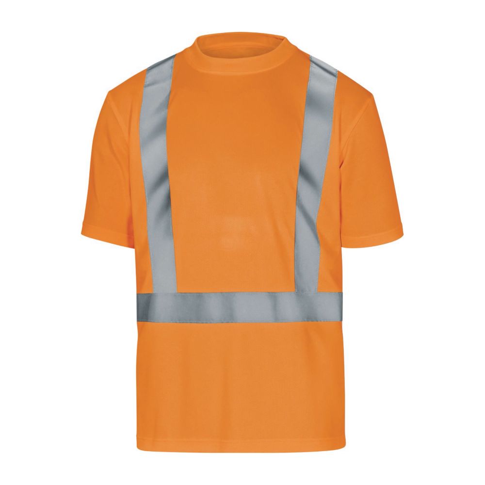 Delta Plus T-shirt à manches courtes haute visibilité Comet orange, taille L