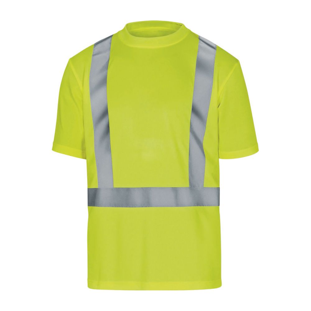 Delta Plus T-shirt à manches courtes haute visibilité Comet jaune, taille S