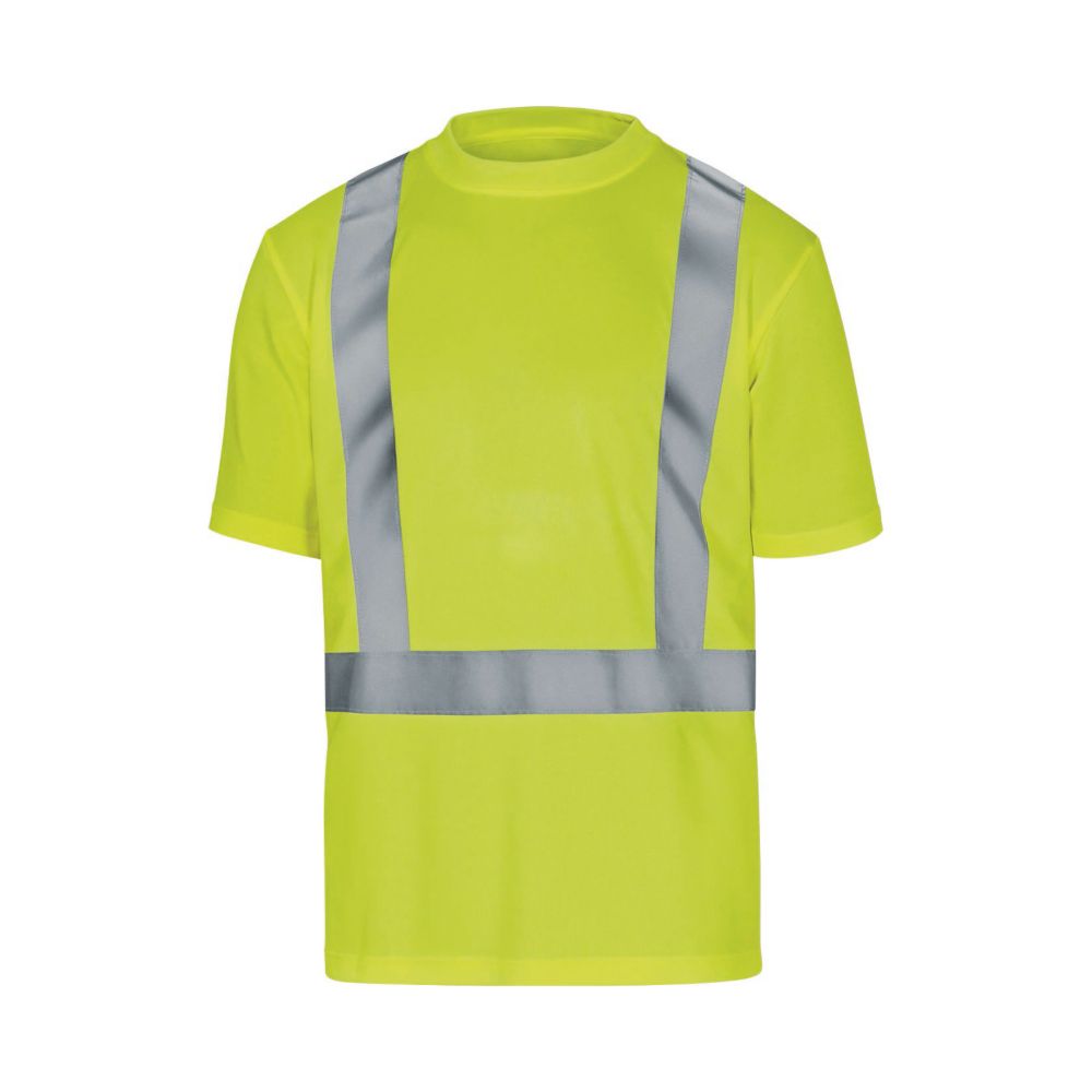 Delta Plus T-shirt à manches courtes haute visibilité Comet jaune, taille L