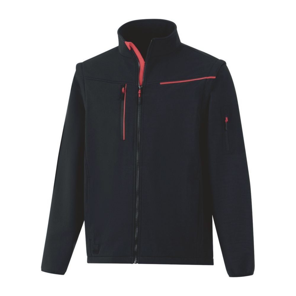 Delta Plus Veste de travail Softshell Soccia noir taille M