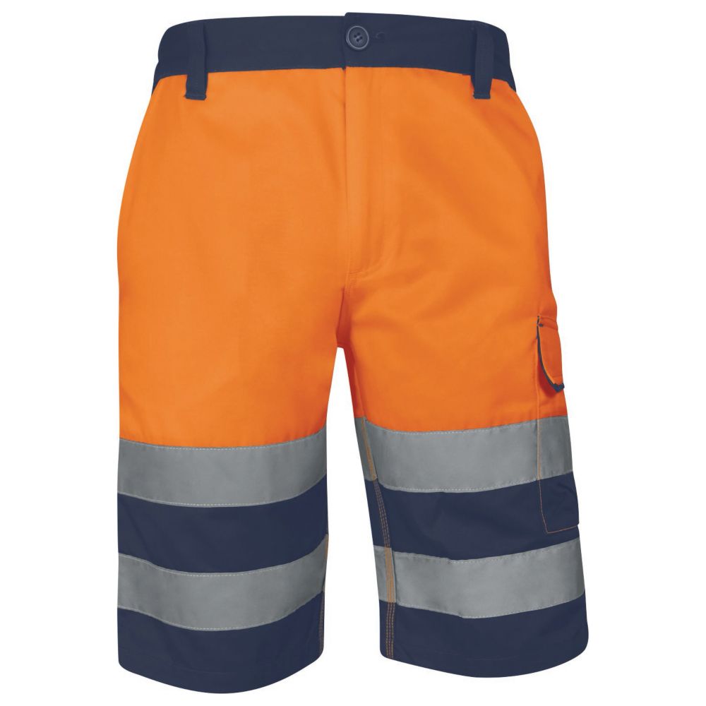 Delta Plus Bermuda de travail haute visibilité orange taille 38/40