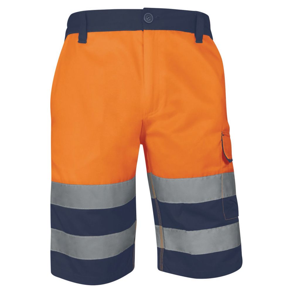 Delta Plus Bermuda de travail haute visibilité orange taille 50/52