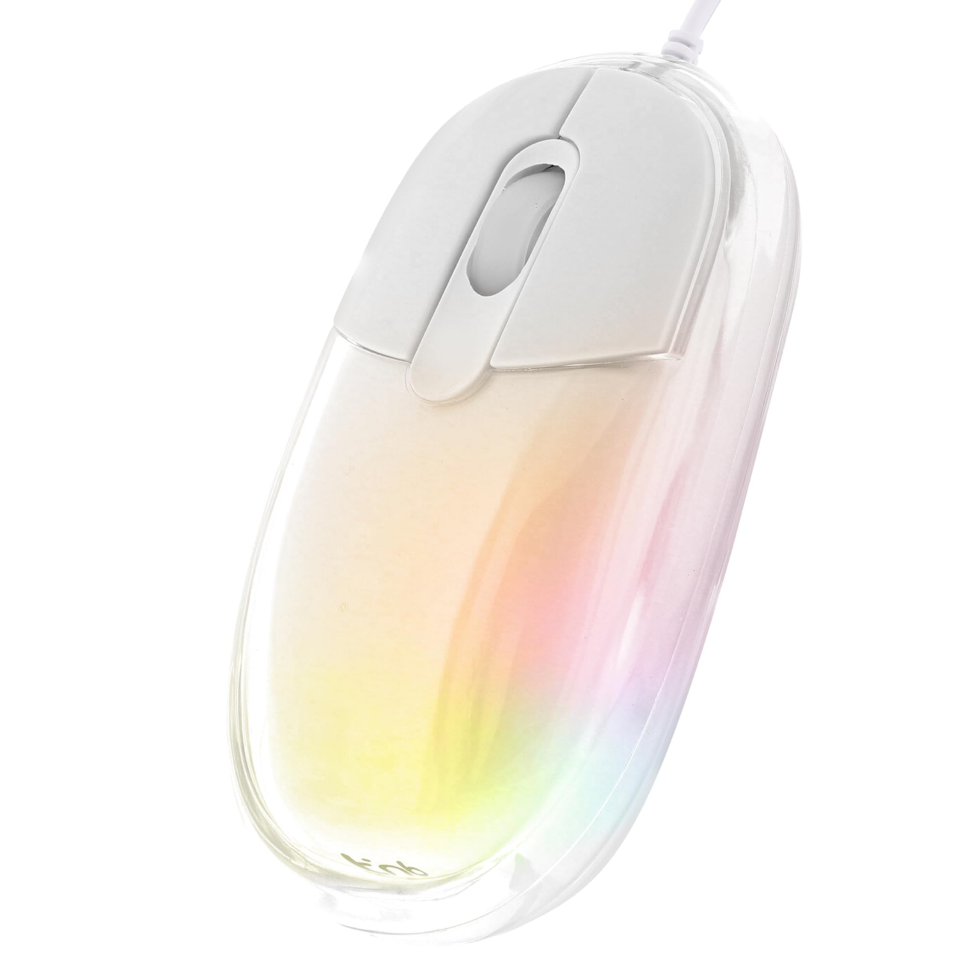 T'nB Souris filaire Lumy LED 7 couleurs (Blanc)