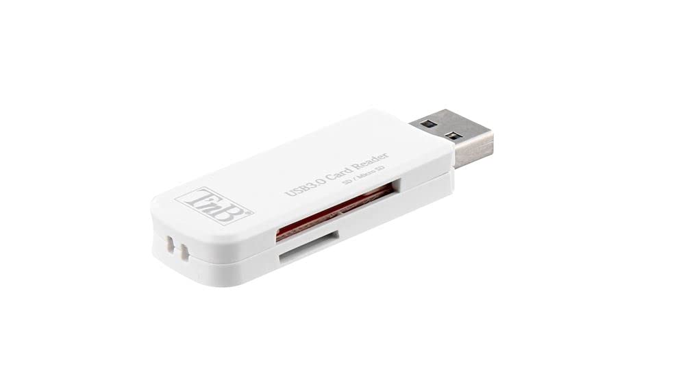 T'nB Lecteur de Cartes externe USB 3.0 (Blanc)