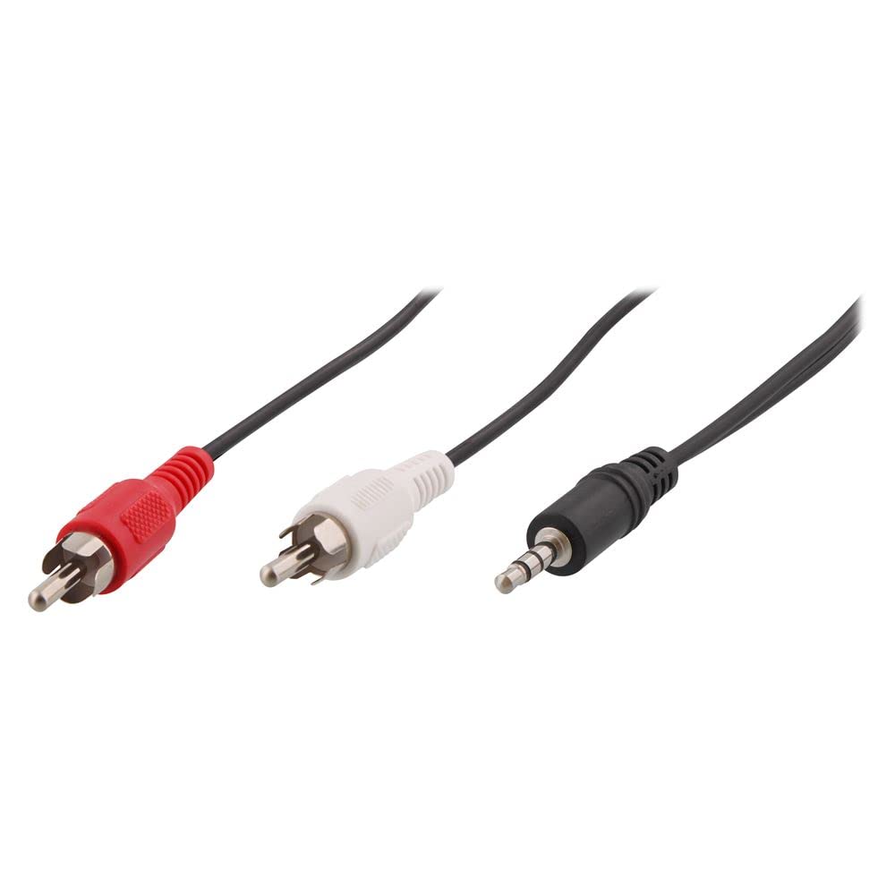 T'nB Cable audio Jack 3,5mm vers 2x RCA 1,2m (Noir)