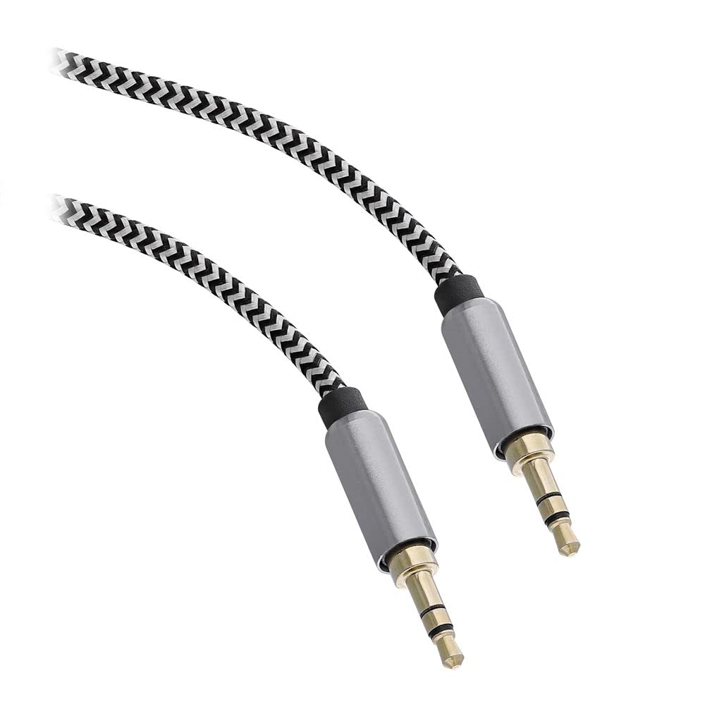 T'nB Cable audio Jack 3,5mm M/M 1m (Noir/Gris)