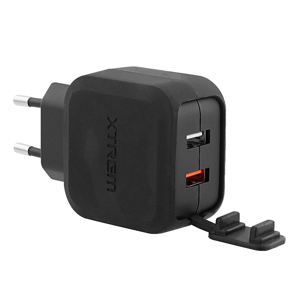T'nB TNB XTREMWORK 30W Mains 2 USB Charger Black