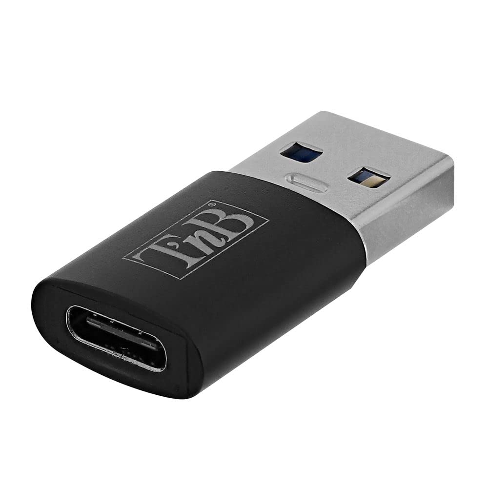 T'nB Adaptateur USB 3.0 Type A vers USB Type C (Noir)