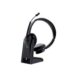 T'nB TNB Activ 1000X Professional Headset With Recharge Base Wireless Connection Bluetooth 5.0 And 24Ghz Stereo Earpads