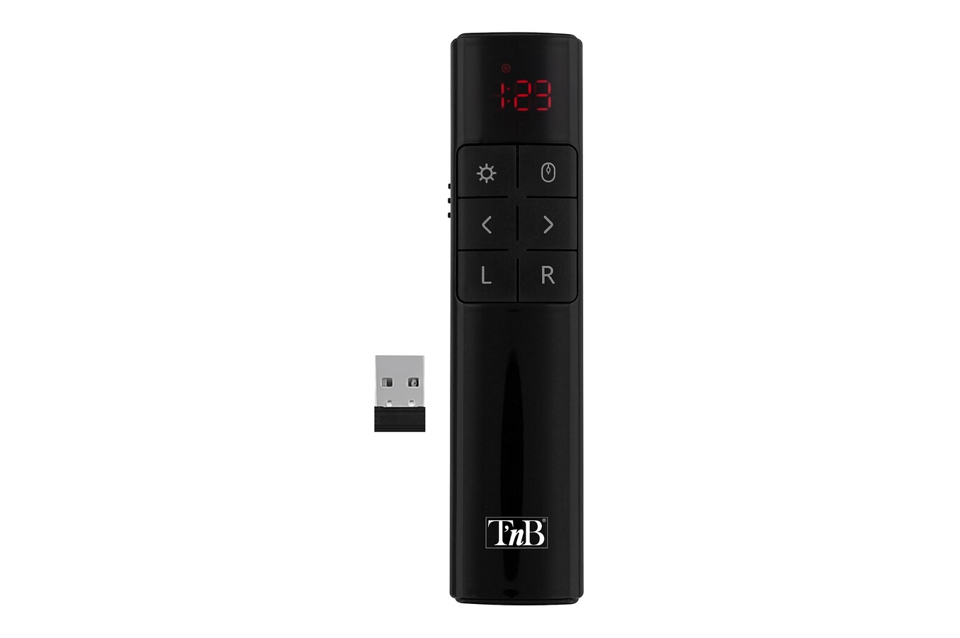 T'nB Laser de présentation et souris gyroscopique Airmouse Noir