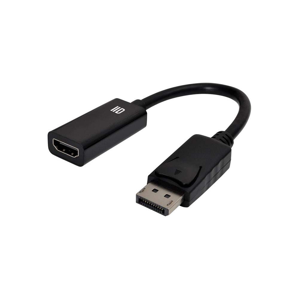 D2 Diffusion Câble adaptateur DisplayPort mâle 1.3 vers HDMI femelle (Type A) 15cm (Noir)