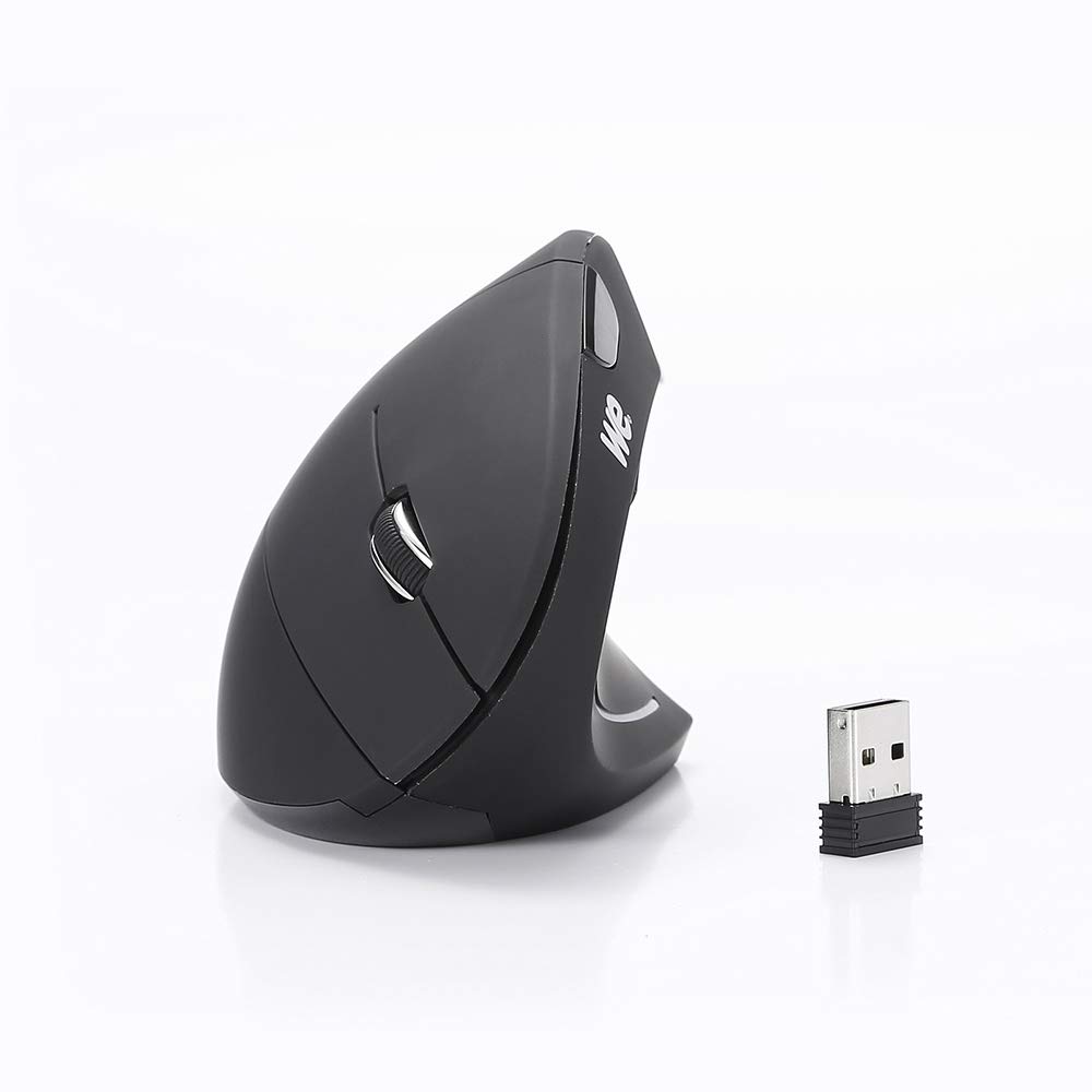WE WE Souris verticale sans fil 5 boutons et 1 molette DPI 800-1200-1600 noire