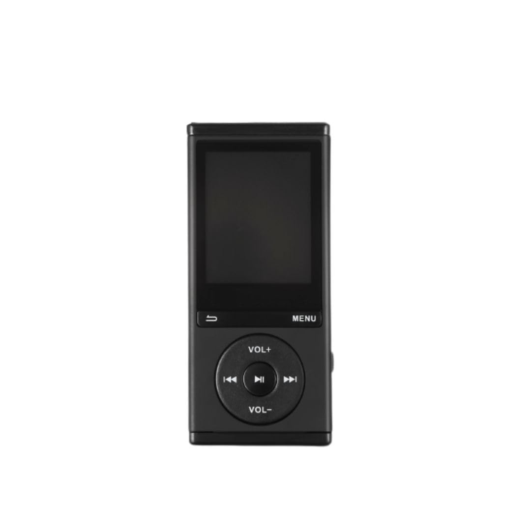 WE Lecteur MP4 8Go lecture audio et video, Radio FM, Bluetooth V4,0, Podomètre noir