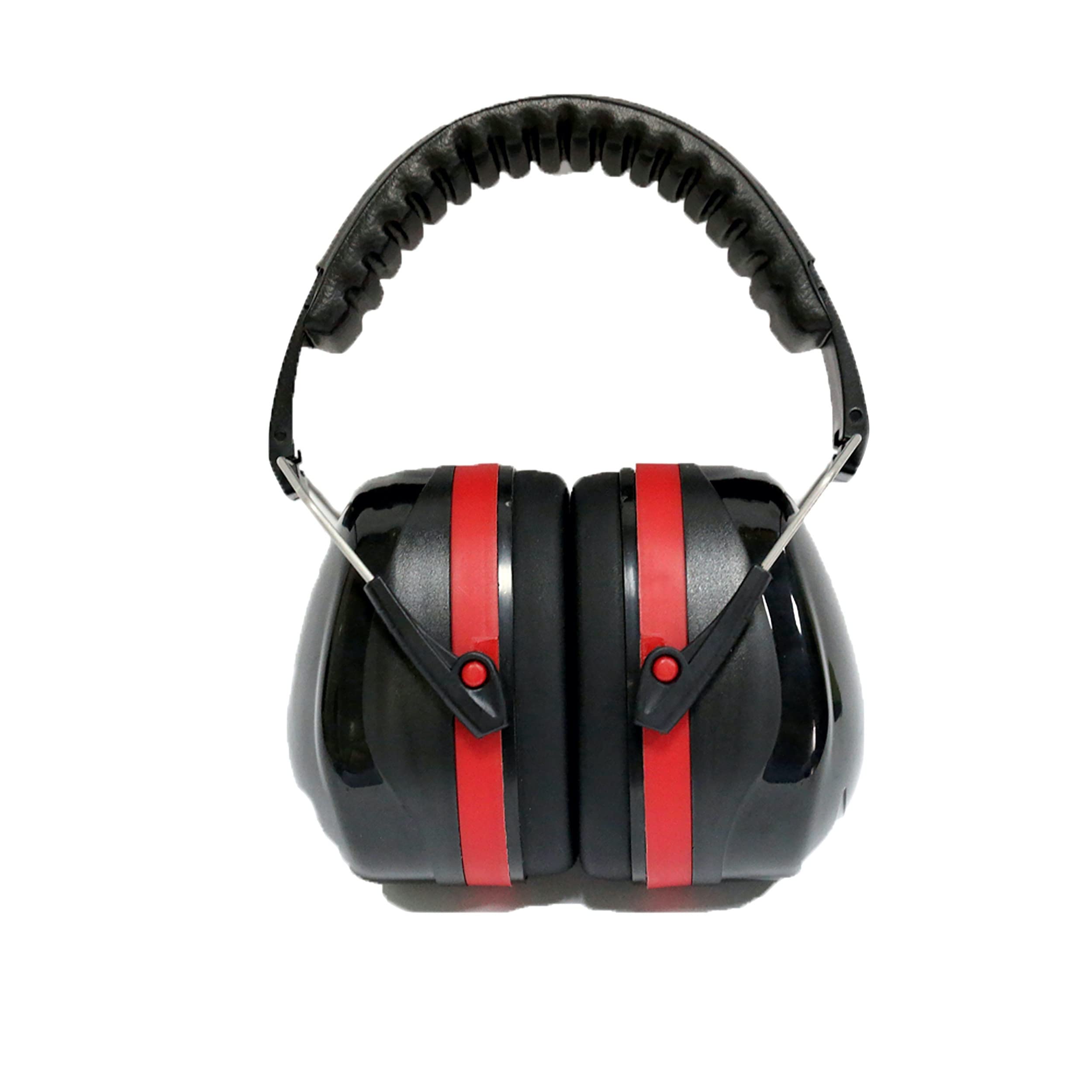 WE Casque anti-bruit, atténuation 32dB avec housse de transport, noir/rouge
