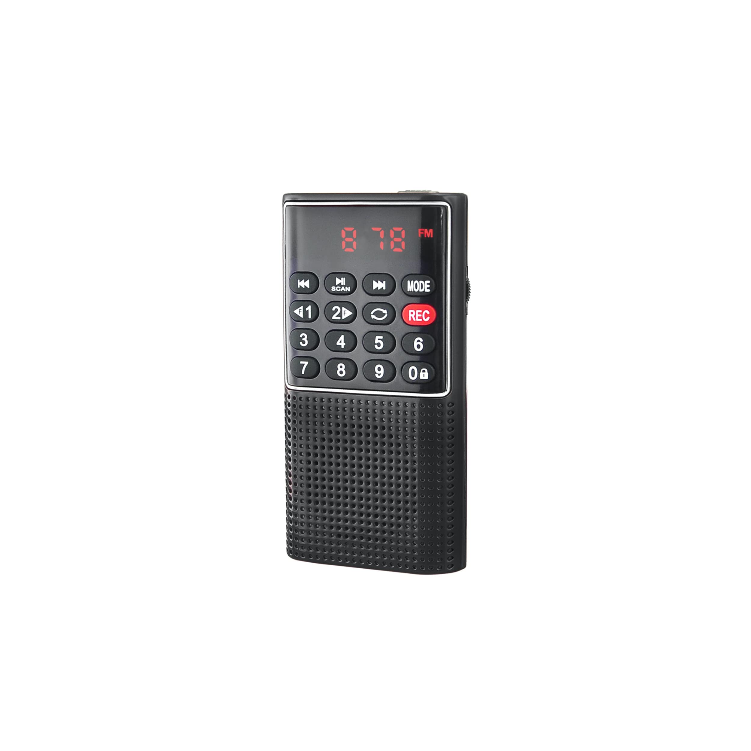 WE RADIO DE POCHE rechargeable FM, lecteur de carte micro SD RMS 3W, prise casque N