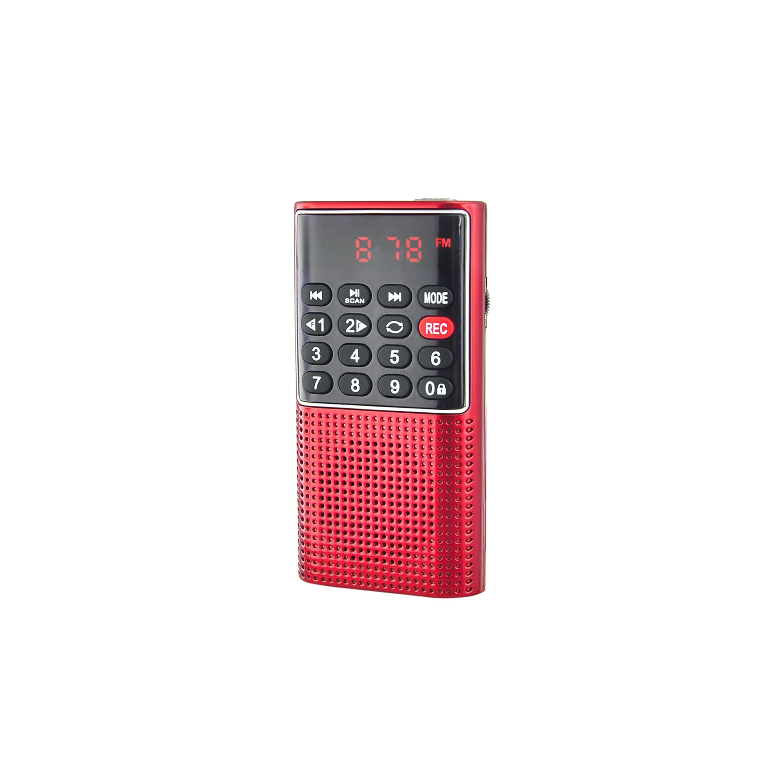 WE RADIO DE POCHE rechargeable FM, lecteur de carte micro SD RMS 3W, prise casque R