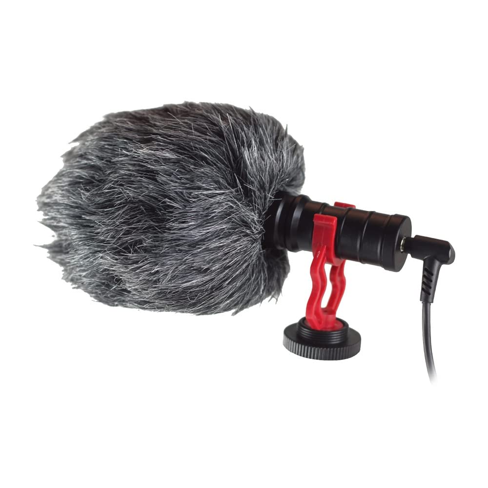 WE Microphone moumoute Vlog bonnette anti-vent compt tel, tablette, pc, caméra f