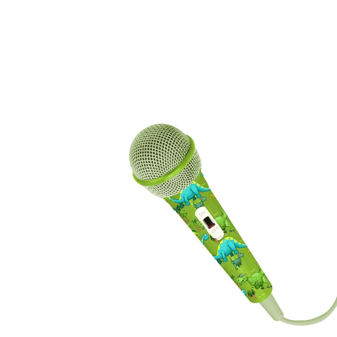 WE Microphone filaire WeKids, en jack 3.5mm, longeur du c ble 2.8m, modèle DINO