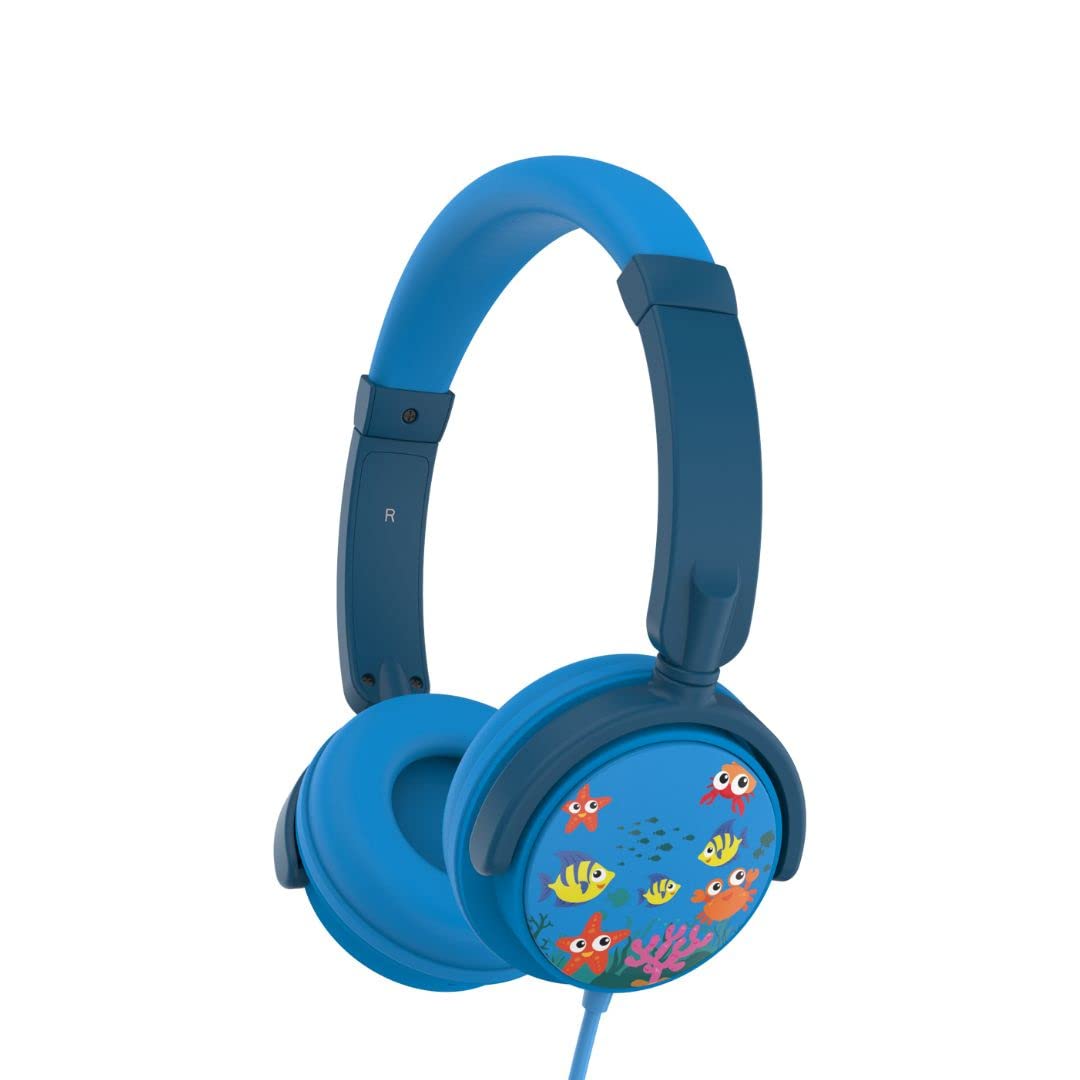 WE Casque filaire Kids pour enfants (Bleu)