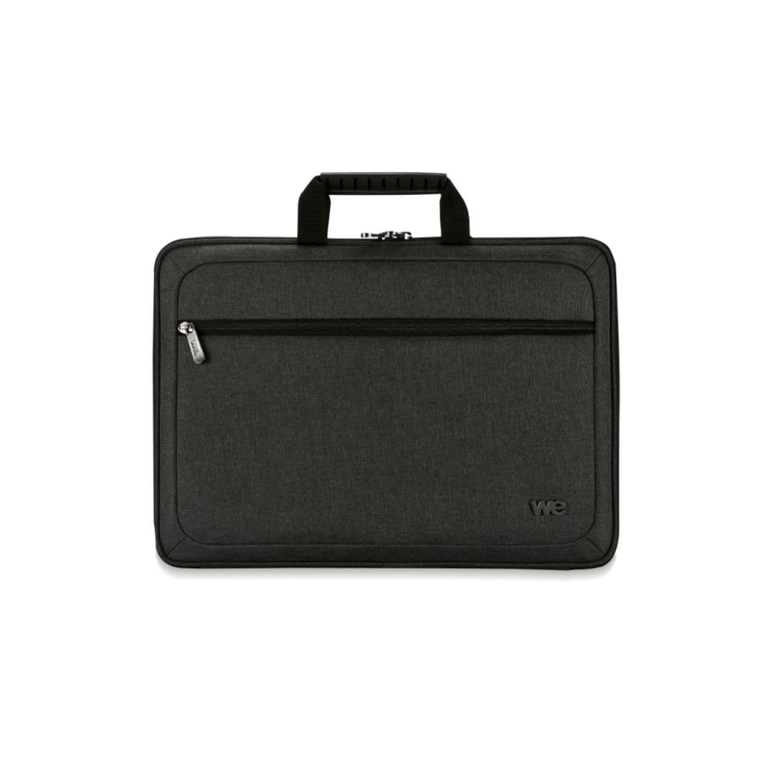 WE SACOCHE 15.6'', dos semi-rigide, polyester + EVA, gris foncé