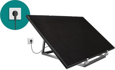 WE kit panneau solaire 300W Plug&play non extensible: panneau de 410W full black ,