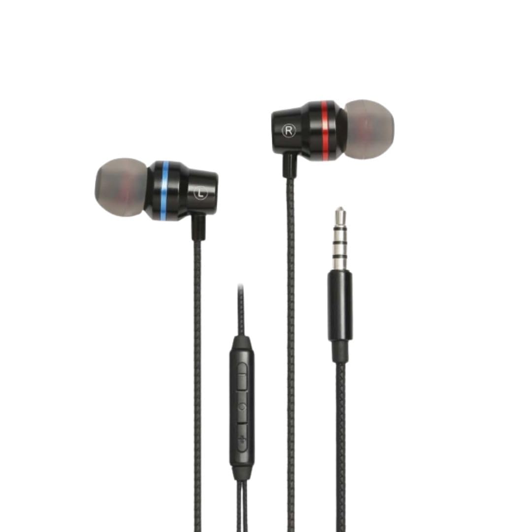 WE Ecouteurs filaire, intra, jack 3.5mm avec bo tier de contr le et micro intégr