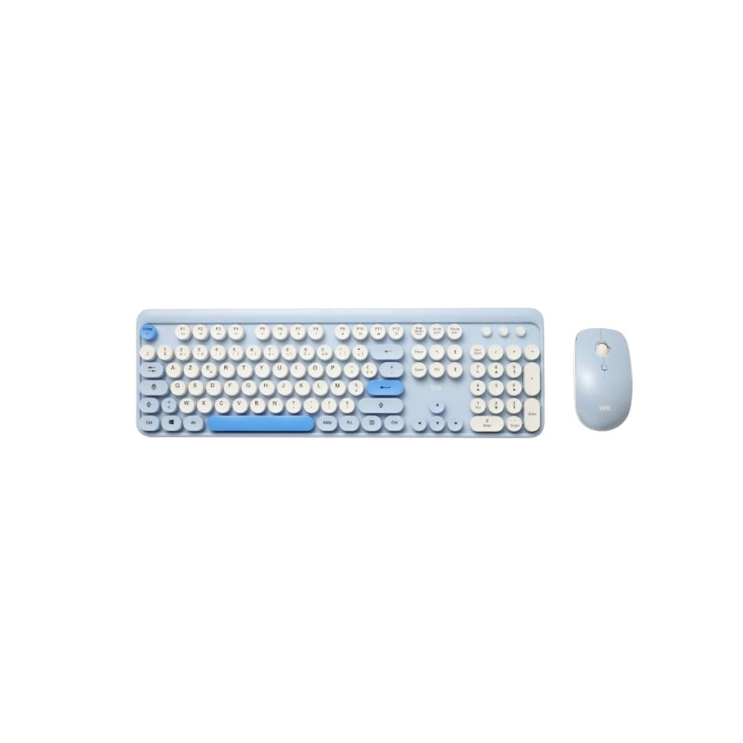 WE Pack clavier + souris sans fil: coloris Bleu