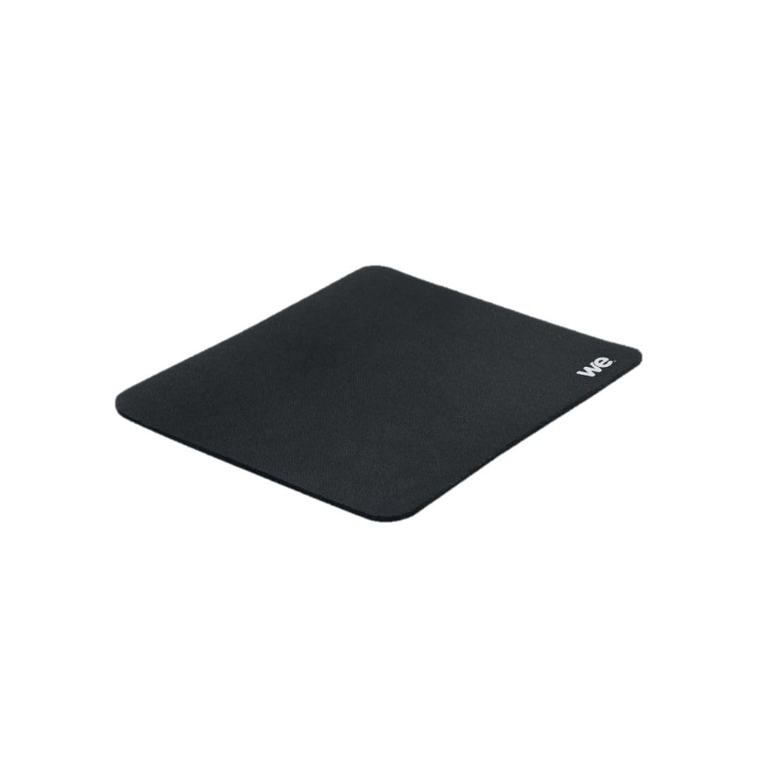 WE Tapis de souris basique noir, Tapis 23 x 19 x 0,3 mm, Base antidérapante, ta