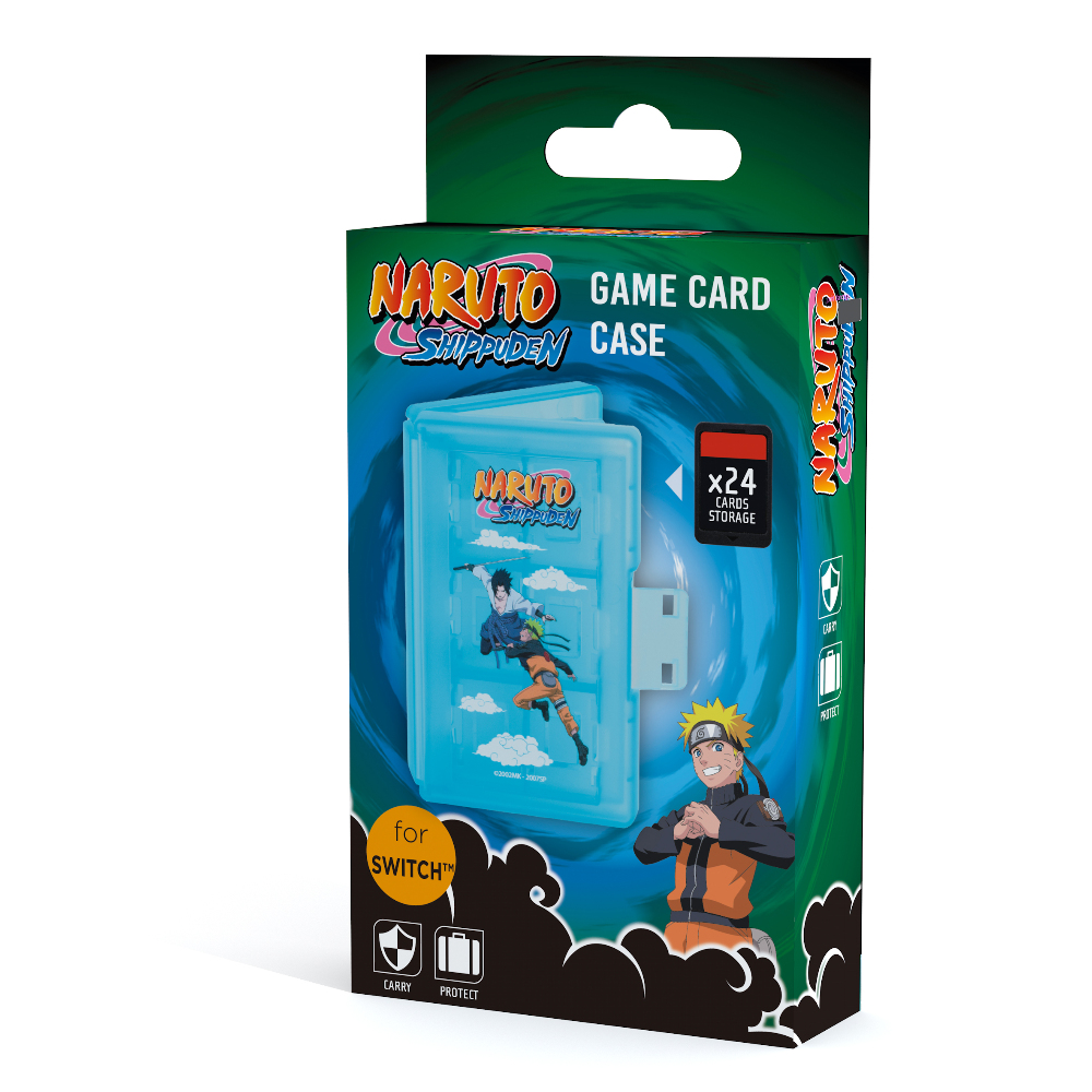 Konix Boîte de rangement Naruto pour 24 jeux Nintendo Switch