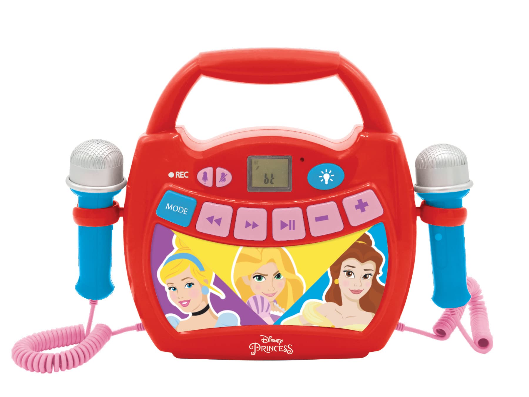 Lexibook Lecteur Audio Sans Fil Portable avec 2 micros Disney Princesses