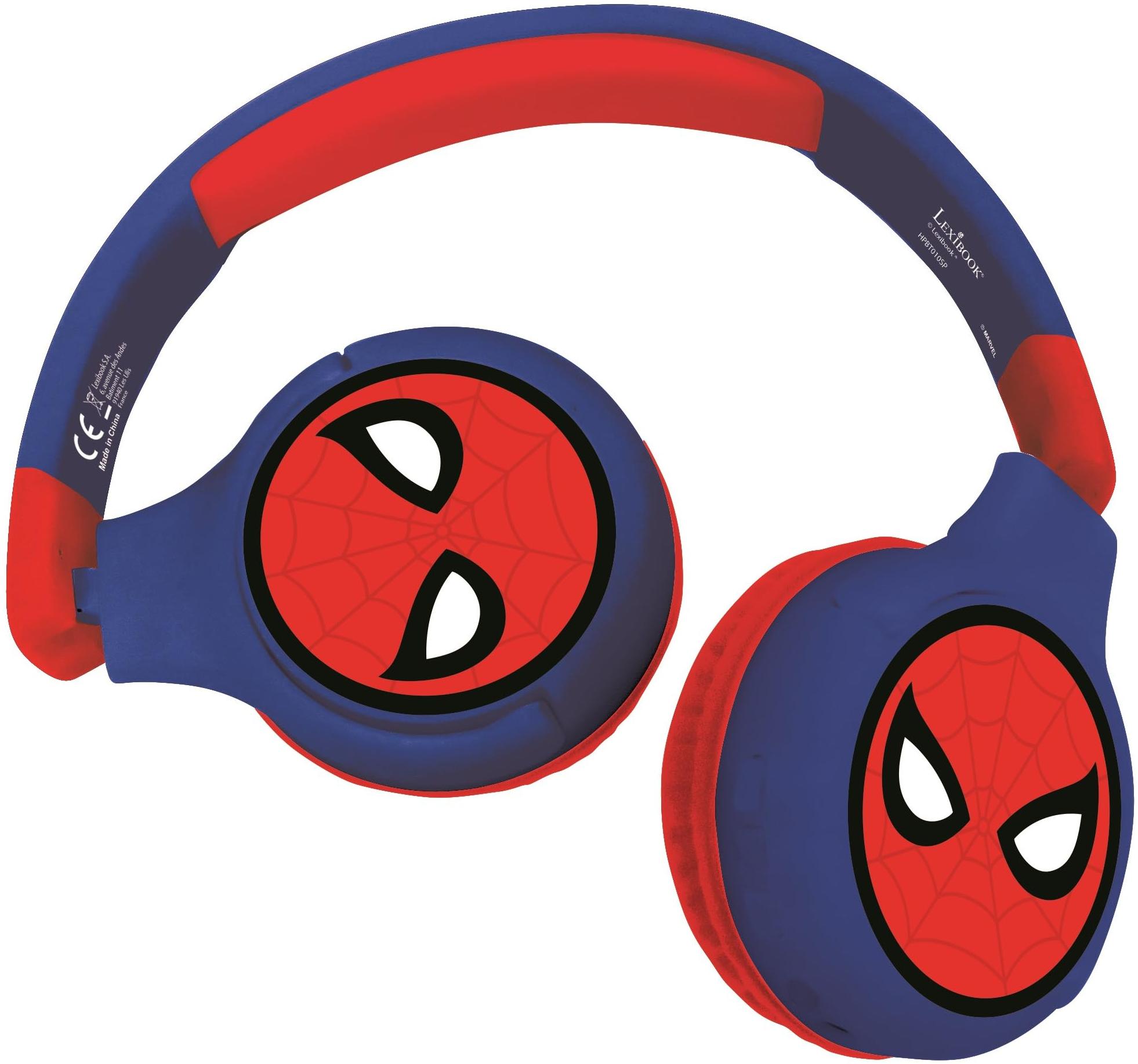 Lexibook Casque 2 en 1 Bluetooth pliable Spider-Man