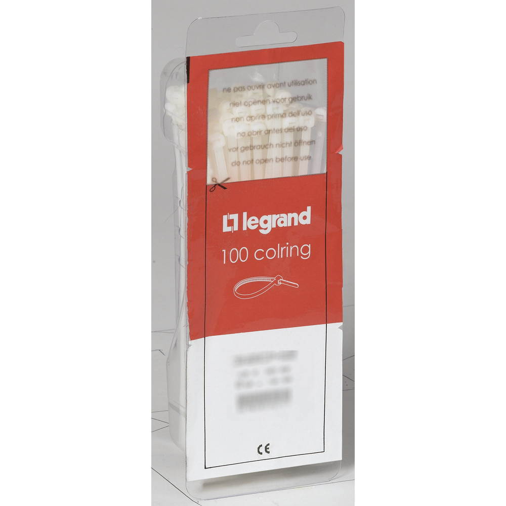 LEGRAND Lien serre-câbles avec porte-étiquette 28 x 12 mm