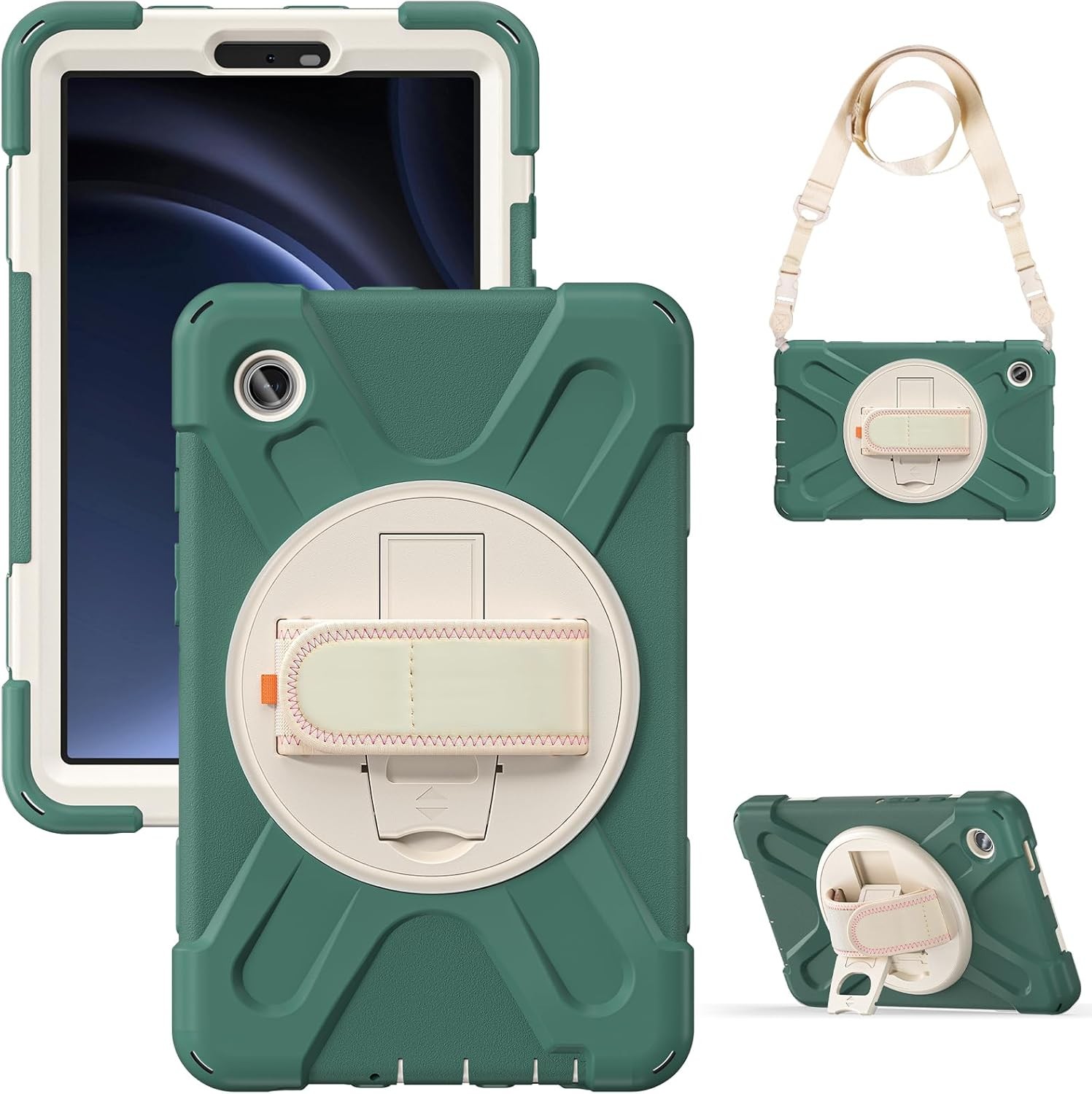 WE Etui antichocs pour Samsung Galaxy Tab A11+ 11 2025 avec poignée rotative, p