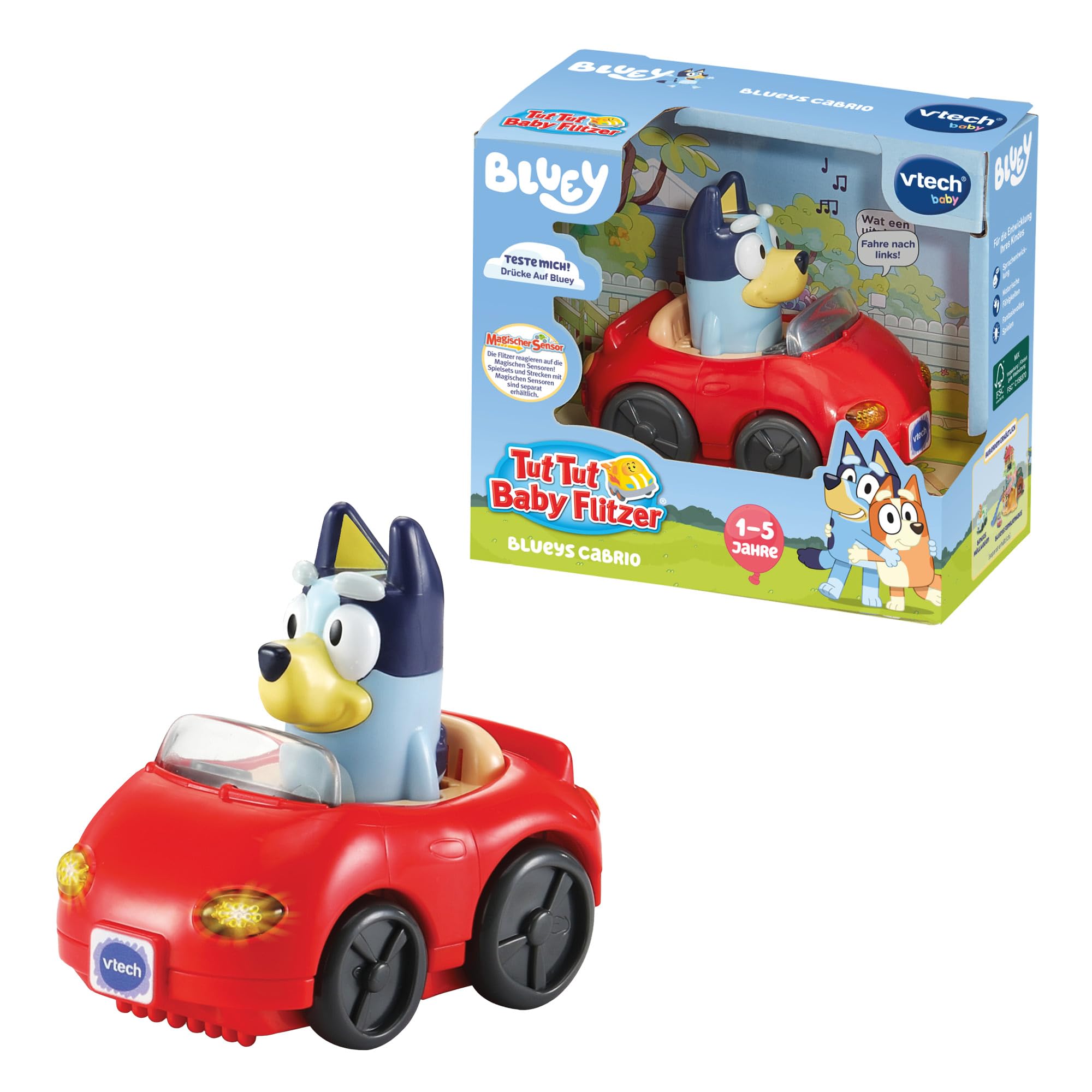 VTech Tut Tut Baby Flitzer - Blueys Cabrio
