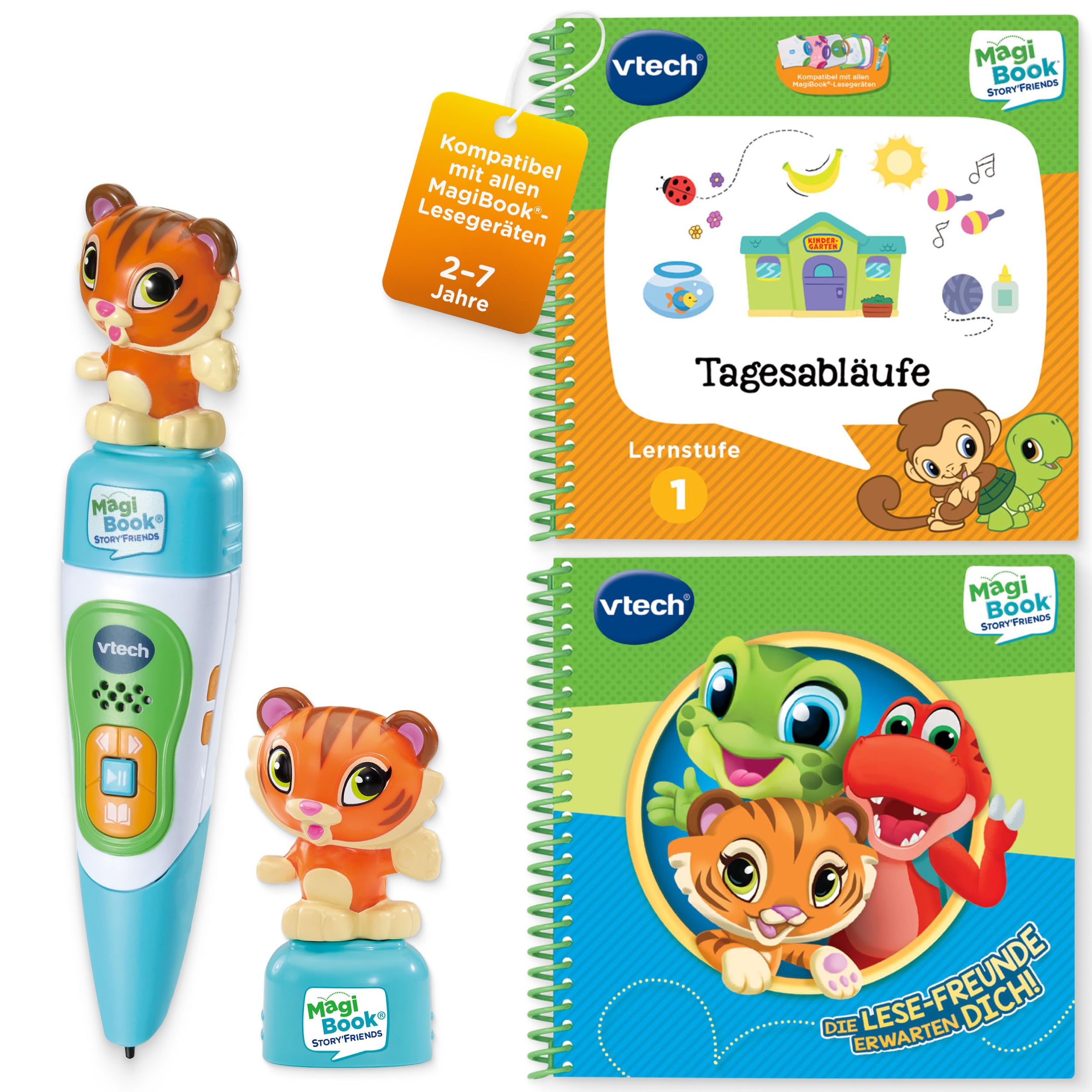 VTech MagiBook Story''Friends inkl. Buch Tagesabläufe Lernstufe 1