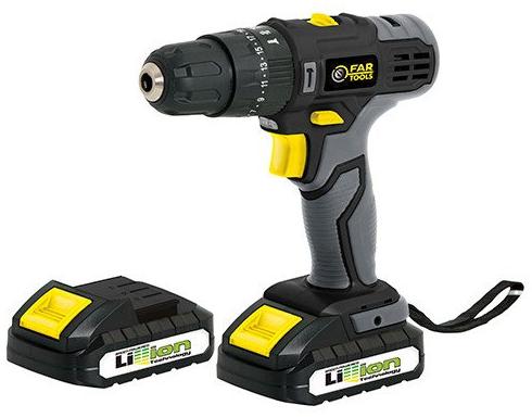 FARTOOLS perceuse fartools visseuse 18.0 V 135 W avec batterie sans fil 1.5 Ah