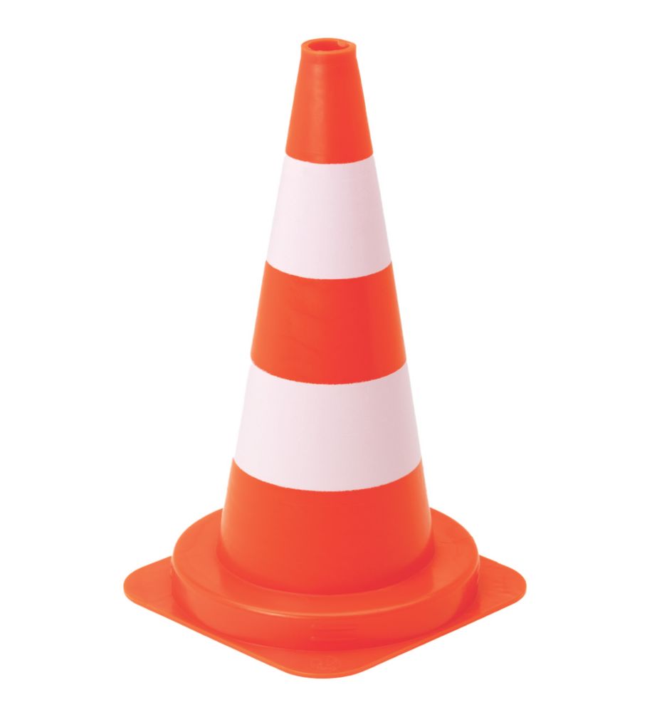 Vinmer Cône de signalisation orange 500mm , 1 pièce