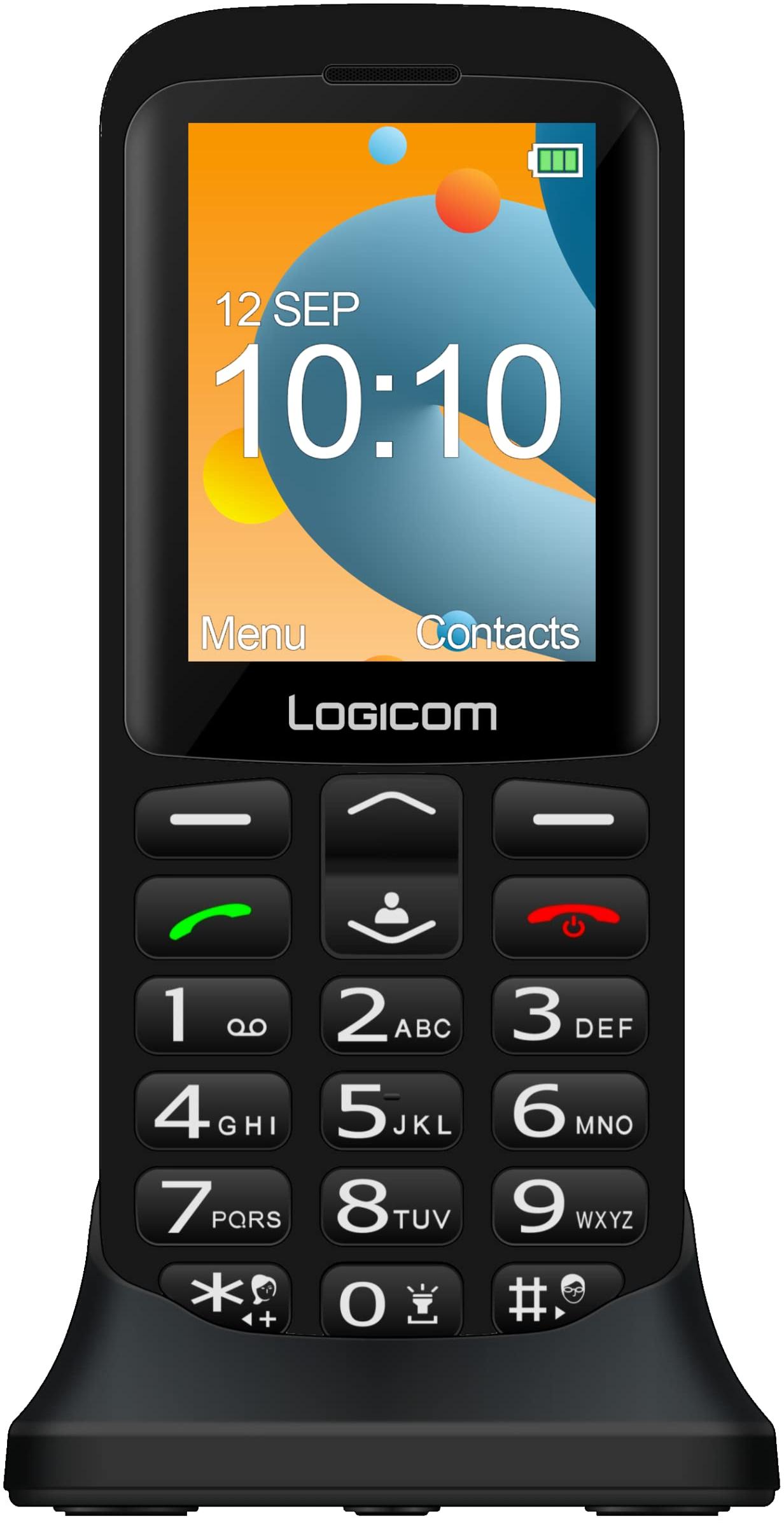 LOGICOM Téléphone Mobile Posh XL Noir