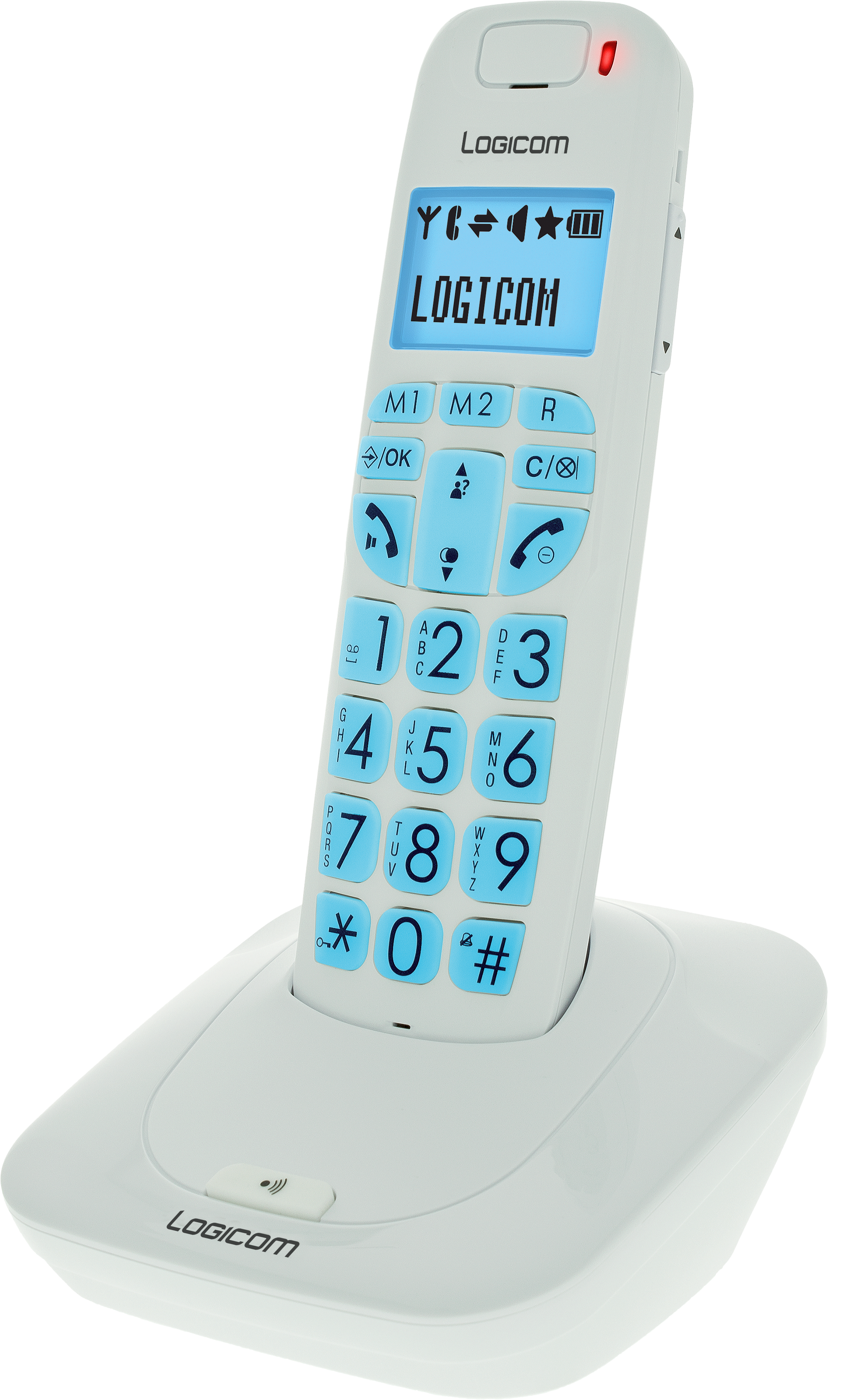 LOGICOM Téléphone numérique  Confort 155t blanc